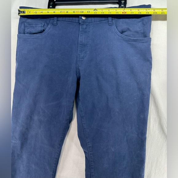 Blue Delta Pant Tapered Leg Solid Blue Work Workwear Stretch Men 39 x 27.5 - Picture 4 of 8